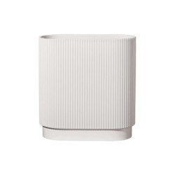 Florero 34,5cm Oval Blanco – Artdeco