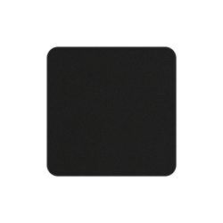 Set of 4 Coasters 10x10cm Charcoal - Soft Leather
