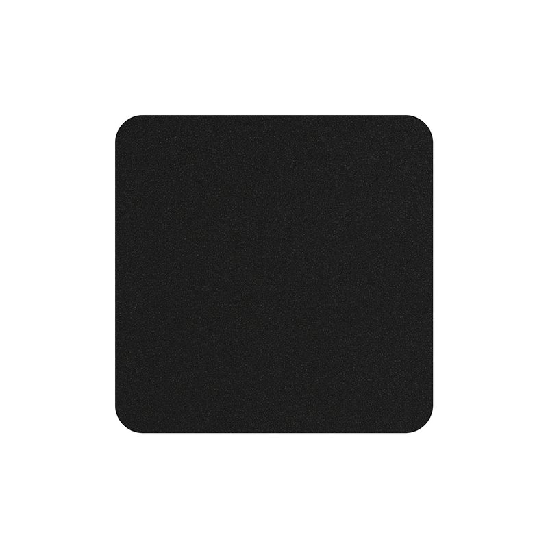 Set of 4 Coasters 10x10cm Charcoal - Soft Leather