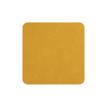 Set of 4 Coasters 10x10cm Amber - Soft Leather