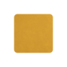 Set of 4 Coasters 10x10cm Amber - Soft Leather