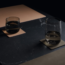 Set of 4 Coasters 10x10cm Powder - Soft Leather