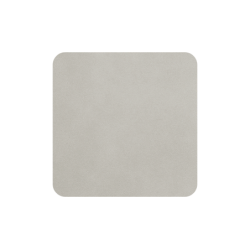 Set of 4 Coasters 10x10cm Limestone - Soft Leather