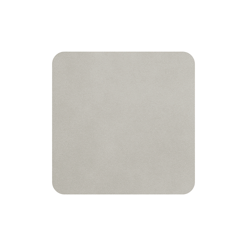 Set of 4 Coasters 10x10cm Limestone - Soft Leather