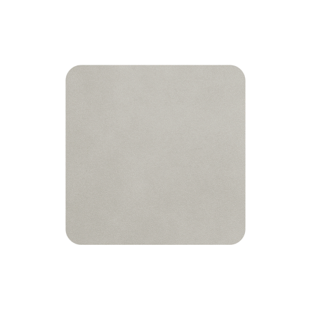 Set of 4 Coasters 10x10cm Limestone - Soft Leather