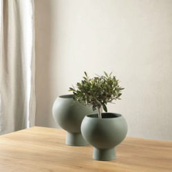 Jarra com Pé 25cm Moss - Doro