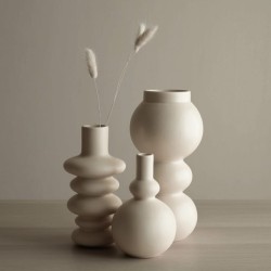 Florero Crema 18cm - Como