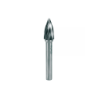 Limas Rotativas De Metal Duro Hicoat® Com Revestimento HC-NFE Forma L - Cone De Ponta Redonda (KEL) Alumínio RUKO (Ø 10 mm)