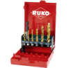Juegos De Machos De Roscar Para Máquinas Combinados “Larga” HSS-TiN RUKO