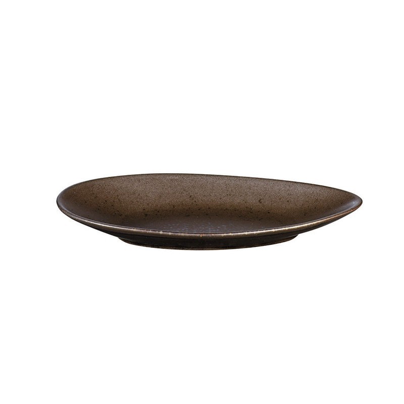 Oval Plate Ø24,6Cm - Cuba Marone