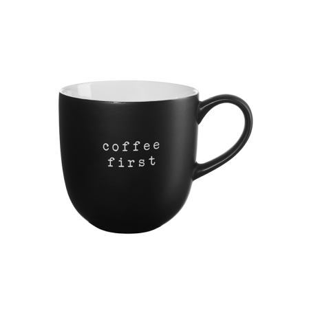 Caneca 'Coffee First' 350ml - Hey!