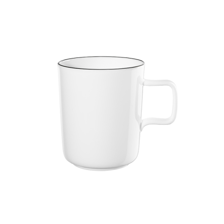 Caneca 350ml Branco - Oco Ligne Noire