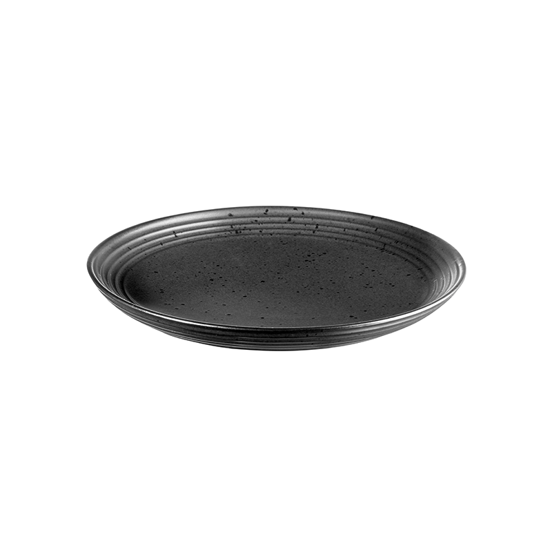 Prato Sobremesa 17,5cm Preto - Japandi