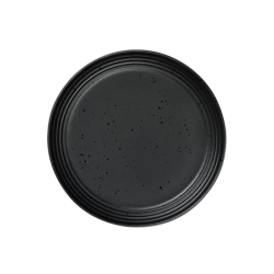 Prato Sobremesa 17,5cm Preto - Japandi