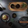 Plato de Postre 17,5cm Negro - Japandi