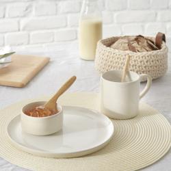 Dessert Plate Sparkling White ø21cm - Re:Glaze