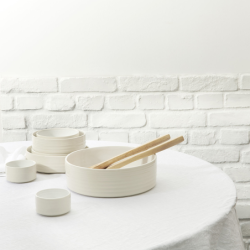 Salad Bowl 2,5L Sparkling White - Re:Glaze