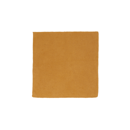 Set of 2 Cotton Knitted Cloth Saffron - Textil