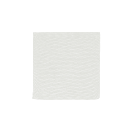 Conjunto de 2 Panos de Algodão Tricotados Branco - Textil