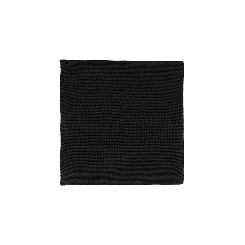 Juego de 2 Paños de Algodón Tricotados Negro - Textil Juego de 2 Paños de Algodón Tricotados Negro - Textil