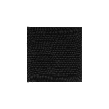 Juego de 2 Paños de Algodón Tricotados Negro - Textil
