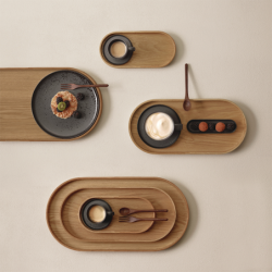 Oval Wooden Tray 40x25cm - Wood