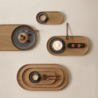 Tabuleiro Oval Madeira 40x25cm - Wood
