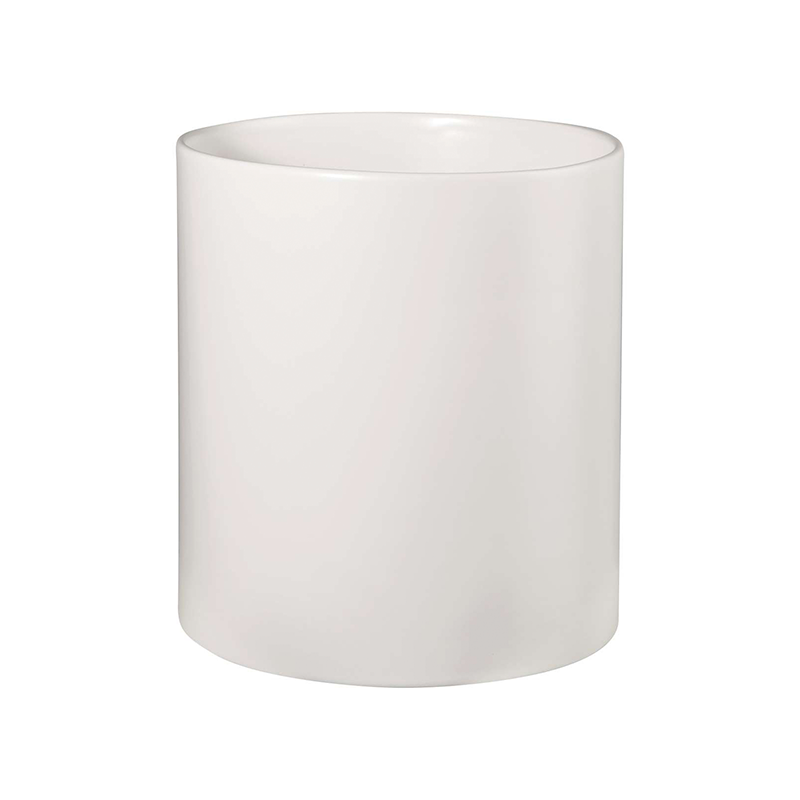 Macetero Blanco Cilindrico 19cm - Haruko