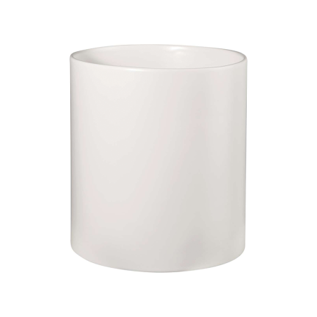 Macetero Blanco Cilindrico 19cm - Haruko