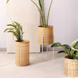 Macetero Bamboo Cilindrico 23cm - Haruko