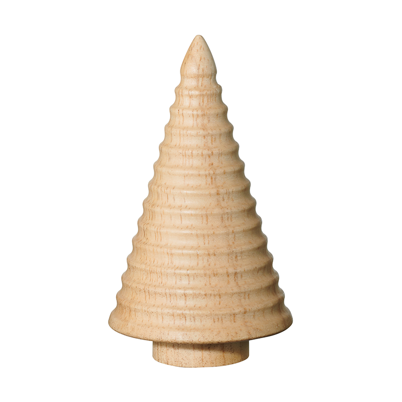 Deco Fir Tree Grooved 8,5cm Natural - Wood Light Deco Fir Tree Grooved 8,5cm Natural - Wood Light