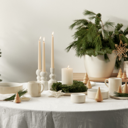 Deco Fir Tree 8,5cm Natural - Wood Light