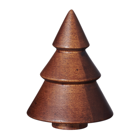 Deco Fir Tree 8,5cm Acacia - Wood Dark