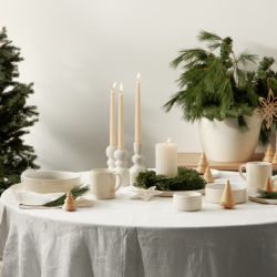 Candle Holder 14cm Soft Shell - Como