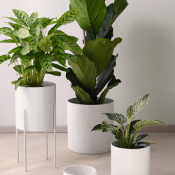 Soporte Metálico para Macetero Blanco XS - Haruko