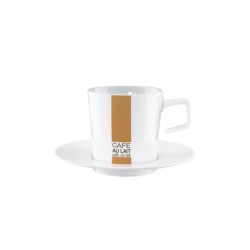cafe au lait cup with saucer 0,25l white