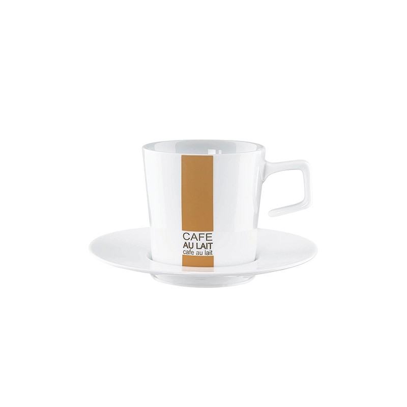cafe au lait cup with saucer 0,25l white