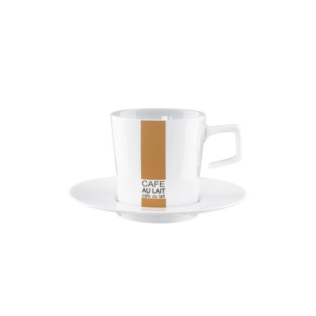cafe au lait cup with saucer 0,25l white