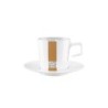 cafe au lait cup with saucer 0,25l white