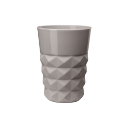 JARRA FACETTE ALT. 22 CM, CIMENTO