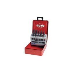 RUKO Set Of Tungsten Carbide Rotary Burrs TiCN in Steel Case