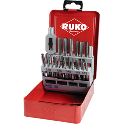 RUKO Set Of 22 Hand Open Threads HSS - Industrial Box