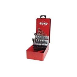 Juegos De 21 Machos De Roscar Para Máquinas HSSS-Co 5 - Estuche Industrial RUKO