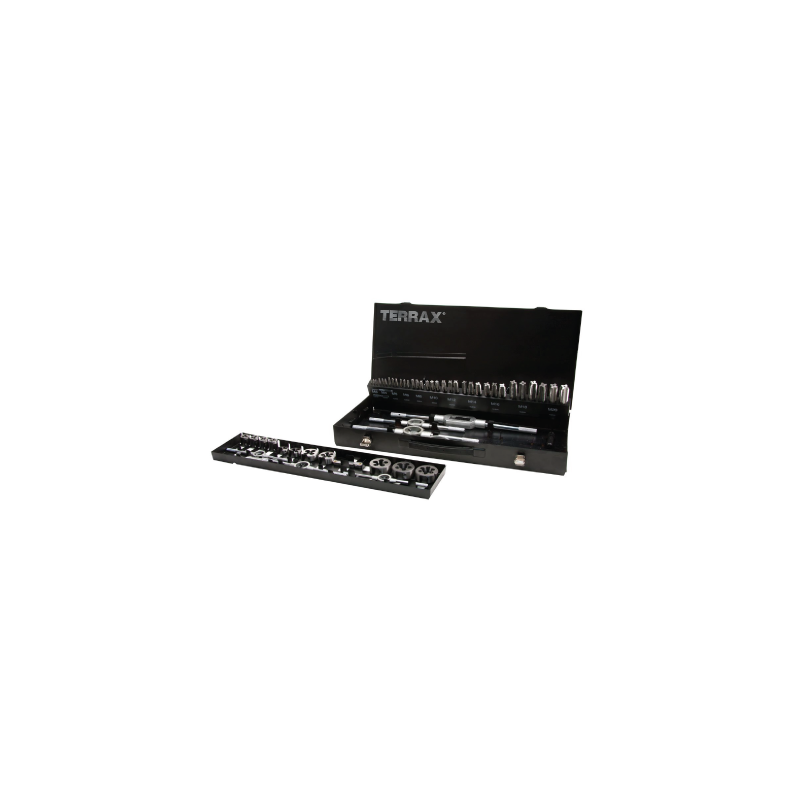 TERRAX by RUKO Set of Hand Taps HSS, 54 Pieces