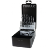TERRAX by RUKO 25-Piece Set of Twist Drills DIN 338 Type N, HSS-R in Steel Case