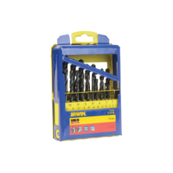 IRWIN Bits Set 19pcs. HSS PRO in Metal Case 1 mm to 10 mm (at intervals of 0,5 mm)