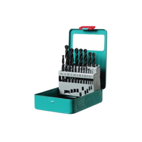 Estuche de metal 19 un. HSS 1,0 10