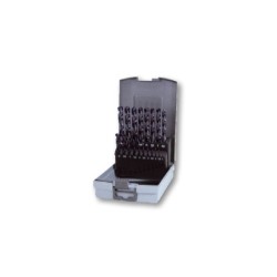 RUKO Set Of 19 Spiral Bits DIN 338 Type VA, HSSE-Co8 TiAlN