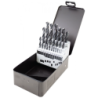 TERRAX by RUKO 25-Piece Set of Twist Drills DIN 338 Type N, HSS-G in Steel Case