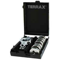 TERRAX by RUKO Set of Round Dies HSS, 8 pieces